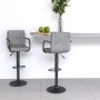 Taburetes de cocina 2 unidades terciopelo gris claro de vidaXL, Taburetes de cocina - Ref: Foro24-334659, Precio: 142,48 €, D...