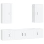 Set de muebles para TV 5 piezas madera contrachapada blanco en Muebles TV | Comprar online en Foru.es