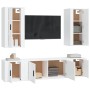 Set de muebles para TV 5 piezas madera contrachapada blanco en Muebles TV | Comprar online en Foru.es