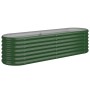 Jardinera de acero galvanizado verde 152x40x36cm en Macetas y jardineras | Comprar online en Foru.es