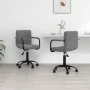 Sillas de comedor giratorias 2 unidades terciopelo gris oscuro de vidaXL, Sillas de comedor - Ref: Foro24-334722, Precio: 128...