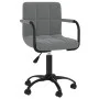 Sillas de comedor giratorias 2 unidades terciopelo gris oscuro de vidaXL, Sillas de comedor - Ref: Foro24-334722, Precio: 128...