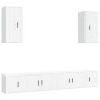 Set de muebles para TV 6 piezas madera contrachapada blanco en Muebles TV | Comprar online en Foru.es