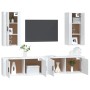 Set de muebles para TV 4 piezas madera contrachapada blanco en Muebles TV | Comprar online en Foru.es