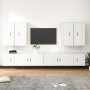 Set de muebles para TV 8 piezas madera contrachapada blanco en Muebles TV | Comprar online en Foru.es