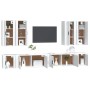 Set de muebles para TV 8 piezas madera contrachapada blanco en Muebles TV | Comprar online en Foru.es