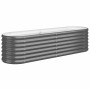 Jardinera arriate acero galvanizado antracita 152x40x36 cm en Macetas y jardineras | Comprar online en Foru.es