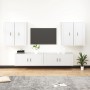 Set de muebles para TV 6 piezas madera contrachapada blanco en Muebles TV | Comprar online en Foru.es