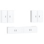 Set de muebles para TV 6 piezas madera contrachapada blanco en Muebles TV | Comprar online en Foru.es