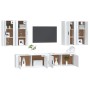 Set de muebles para TV 6 piezas madera contrachapada blanco en Muebles TV | Comprar online en Foru.es