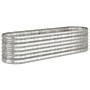 Jardinera arriate acero galvanizado plata 152x40x36 cm en Macetas y jardineras | Comprar online en Foru.es