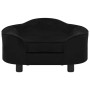 Sofá para perros felpa negro 67x47x36 cm en Camas para perros | Comprar online en Foru.es