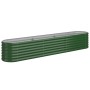 Jardinera arriate acero galvanizado verde 224x40x36 cm en Macetas y jardineras | Comprar online en Foru.es