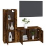 Set de muebles de TV 2 pzas madera contrachapada roble ahumado en Muebles TV | Comprar online en Foru.es