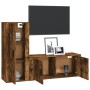 Set de muebles de TV 2 pzas madera contrachapada roble ahumado en Muebles TV | Comprar online en Foru.es