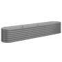 Jardinera arriate acero galvanizado gris 224x40x36 cm en Macetas y jardineras | Comprar online en Foru.es