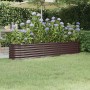 Jardinera arriate acero galvanizado marrón 224x40x36 cm en Macetas y jardineras | Comprar online en Foru.es