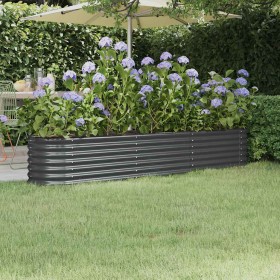 Jardinera acero galvanizado antracita 224x40x36 cm en Macetas y jardineras | Comprar online en Foru.es