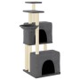 Rascador para gatos con postes de sisal gris oscuro 122 cm de vidaXL, Mobiliario para gatos - Ref: Foro24-172054, Precio: 55,...
