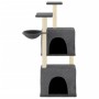 Rascador para gatos con postes de sisal gris oscuro 122 cm de vidaXL, Mobiliario para gatos - Ref: Foro24-172054, Precio: 55,...