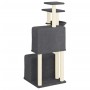 Rascador para gatos con postes de sisal gris oscuro 122 cm de vidaXL, Mobiliario para gatos - Ref: Foro24-172054, Precio: 55,...