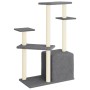 Rascador para gatos con postes de sisal gris oscuro 107,5 cm de vidaXL, Mobiliario para gatos - Ref: Foro24-172072, Precio: 3...