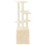 Rascador para gatos con postes de sisal color crema 107,5 cm de vidaXL, Mobiliario para gatos - Ref: Foro24-172070, Precio: 3...