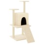 Rascador para gatos con postes de sisal color crema 110 cm de vidaXL, Mobiliario para gatos - Ref: Foro24-172037, Precio: 41,...