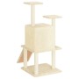 Rascador para gatos con postes de sisal color crema 110 cm de vidaXL, Mobiliario para gatos - Ref: Foro24-172037, Precio: 41,...