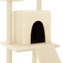 Rascador para gatos con postes de sisal color crema 110 cm de vidaXL, Mobiliario para gatos - Ref: Foro24-172037, Precio: 41,...