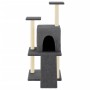 Rascador para gatos con postes de sisal gris oscuro 110 cm de vidaXL, Mobiliario para gatos - Ref: Foro24-172039, Precio: 49,...