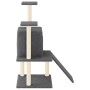 Rascador para gatos con postes de sisal gris oscuro 110 cm de vidaXL, Mobiliario para gatos - Ref: Foro24-172039, Precio: 49,...