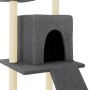 Rascador para gatos con postes de sisal gris oscuro 110 cm de vidaXL, Mobiliario para gatos - Ref: Foro24-172039, Precio: 49,...
