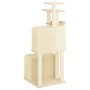 Rascador para gatos con postes de sisal color crema 122 cm de vidaXL, Mobiliario para gatos - Ref: Foro24-172052, Precio: 57,...