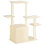 Rascador para gatos con postes de sisal color crema 97,5 cm de vidaXL, Mobiliario para gatos - Ref: Foro24-172049, Precio: 40...