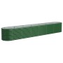 Jardinera arriate acero galvanizado verde 260x40x36 cm en Macetas y jardineras | Comprar online en Foru.es