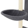Rascador para gatos con postes de sisal gris oscuro 130,5 cm de vidaXL, Mobiliario para gatos - Ref: Foro24-172042, Precio: 6...