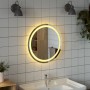 Espejo de baño LED redondo 50 cm de vidaXL, Espejos - Ref: Foro24-353278, Precio: 54,97 €, Descuento: %