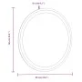 Espejo de baño LED redondo 60 cm de vidaXL, Espejos - Ref: Foro24-353279, Precio: 63,33 €, Descuento: %