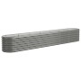 Jardinera arriate acero galvanizado gris 260x40x36 cm en Macetas y jardineras | Comprar online en Foru.es
