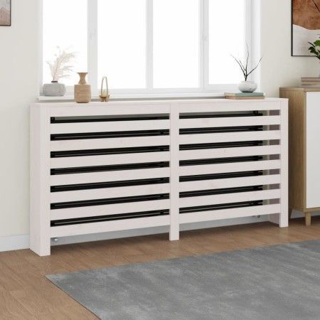 Cubierta de radiador madera maciza de pino blanco 169x19x84 cm de vidaXL, Accesorios para radiadores de calefacción - Ref: Fo...