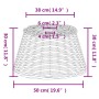 Pantalla para lámpara de techo mimbre marrón Ø50x30 cm de vidaXL, Pantallas para lámparas - Ref: Foro24-364379, Precio: 49,13...