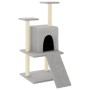 Rascador para gatos con postes de sisal gris claro 110 cm de vidaXL, Mobiliario para gatos - Ref: Foro24-172038, Precio: 36,4...