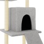 Rascador para gatos con postes de sisal gris claro 110 cm de vidaXL, Mobiliario para gatos - Ref: Foro24-172038, Precio: 36,4...