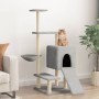 Rascador para gatos con postes de sisal gris claro 130,5 cm de vidaXL, Mobiliario para gatos - Ref: Foro24-172041, Precio: 45...