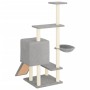 Rascador para gatos con postes de sisal gris claro 130,5 cm de vidaXL, Mobiliario para gatos - Ref: Foro24-172041, Precio: 45...