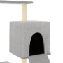 Rascador para gatos con postes de sisal gris claro 130,5 cm de vidaXL, Mobiliario para gatos - Ref: Foro24-172041, Precio: 45...
