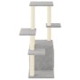 Rascador para gatos con postes de sisal gris claro 97,5 cm de vidaXL, Mobiliario para gatos - Ref: Foro24-172050, Precio: 38,...