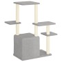 Rascador para gatos con postes de sisal gris claro 97,5 cm de vidaXL, Mobiliario para gatos - Ref: Foro24-172050, Precio: 38,...