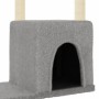 Rascador para gatos con postes de sisal gris claro 97,5 cm de vidaXL, Mobiliario para gatos - Ref: Foro24-172050, Precio: 38,...